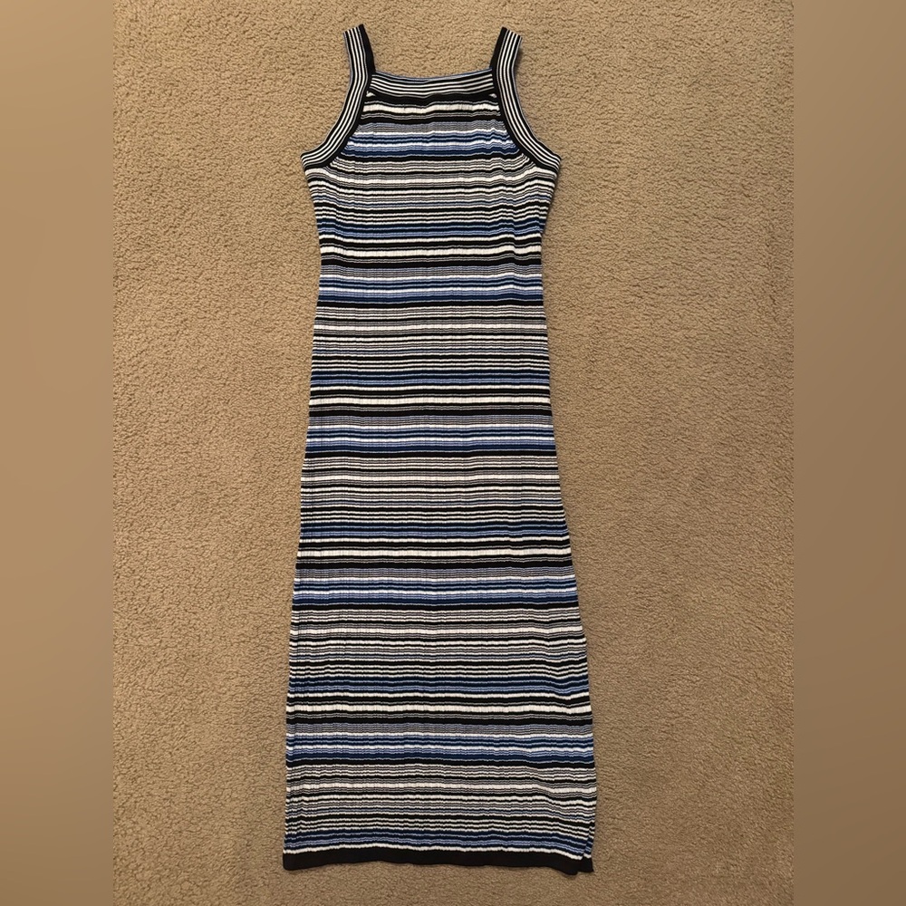 NWT WHBM Striped Halter Midi Dress - Picture 5 of 8